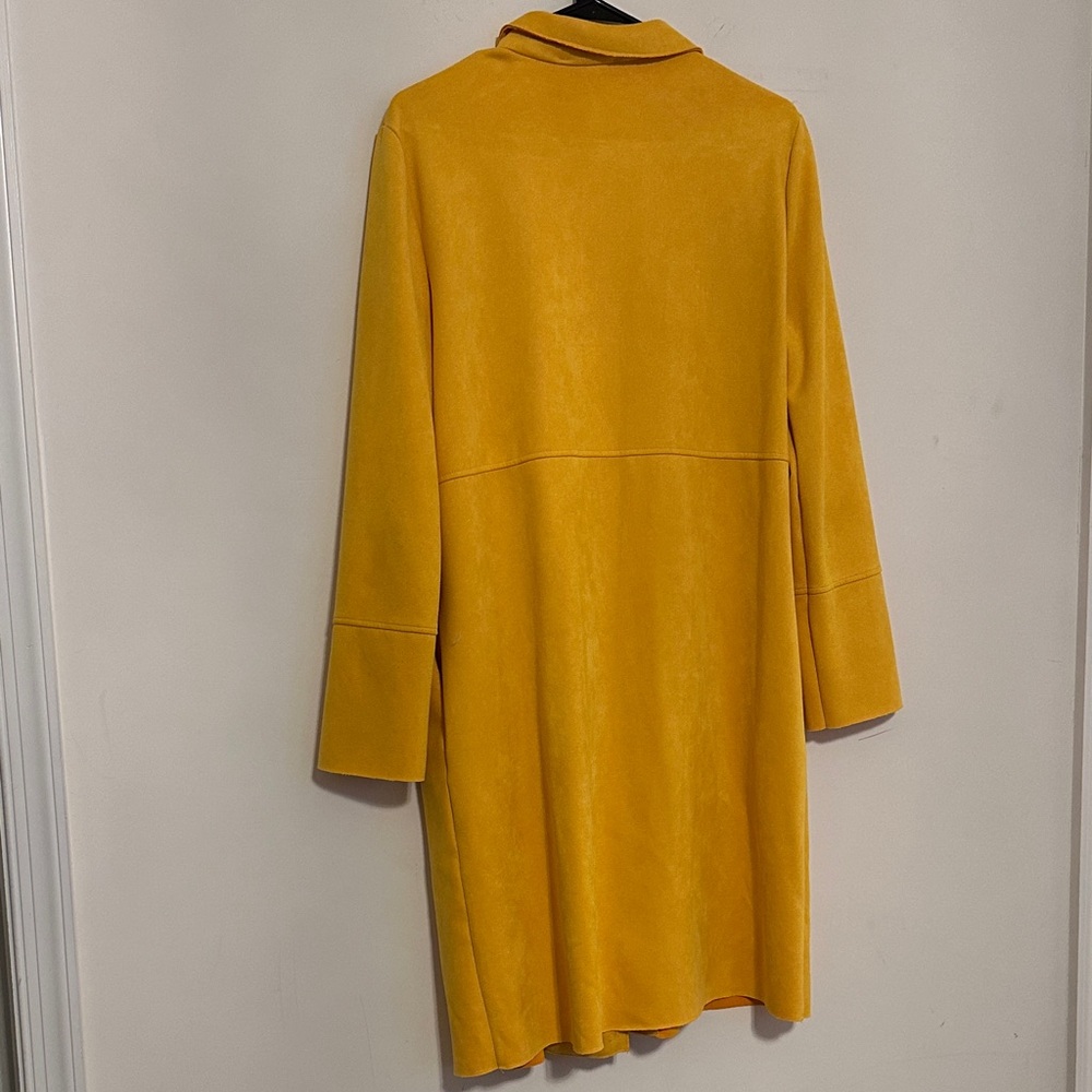 Yellow Long Open Front Duster - Picture 3 of 3